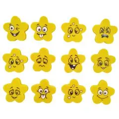 Stjerne Viskelæder - 50 stk. - Blyanter og viskelæder